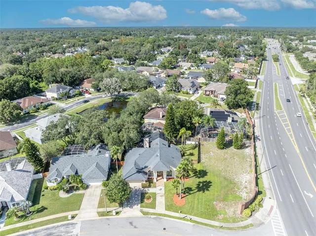 an aerial view of multiple house