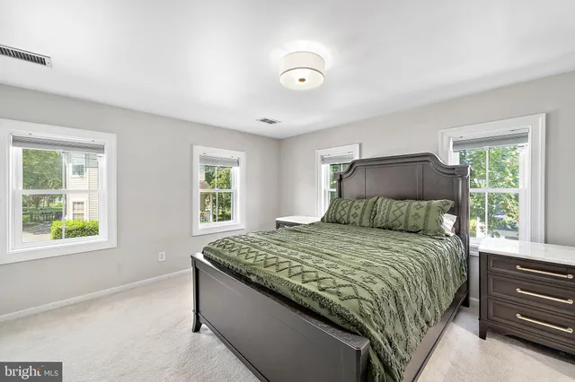 a view of a garden with a tree