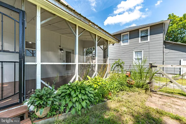 a view of a park with slide