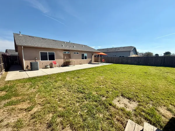 a large house with a yard
