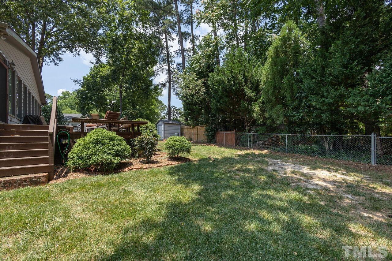 4808 Waybridge Court Raleigh, NC 27606 - Photo 29 of 29 a view of backyard with green space