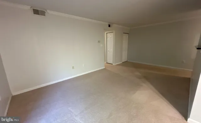 a view of an empty room