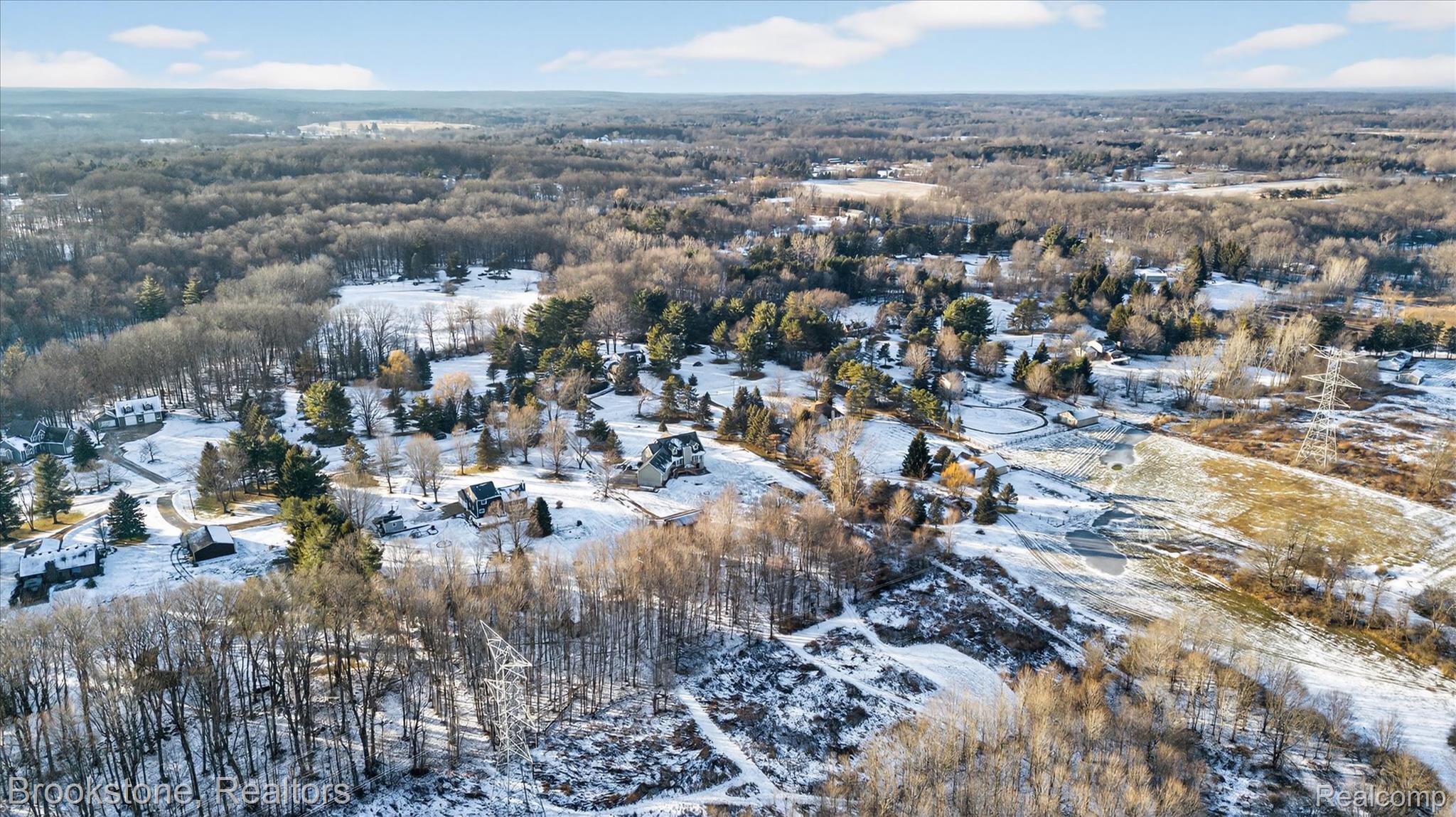 5163 Country Squire Road Dryden, MI 48428 - Photo 59 of 64 View of snowy aerial view
