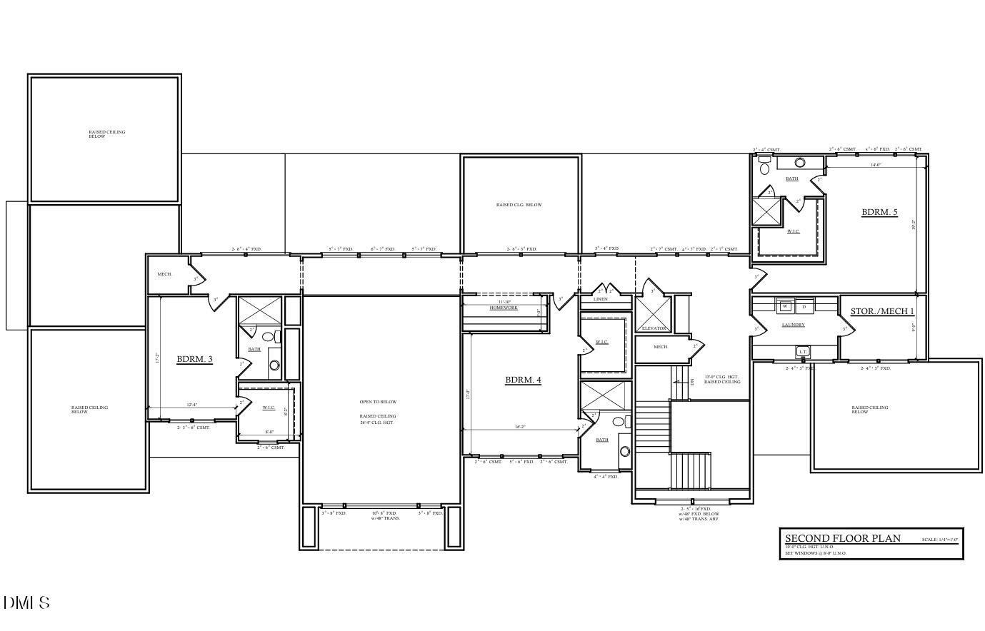 300 Dartmouth Road Raleigh, NC 27609 - Photo 44 of 44 2nd floor plans