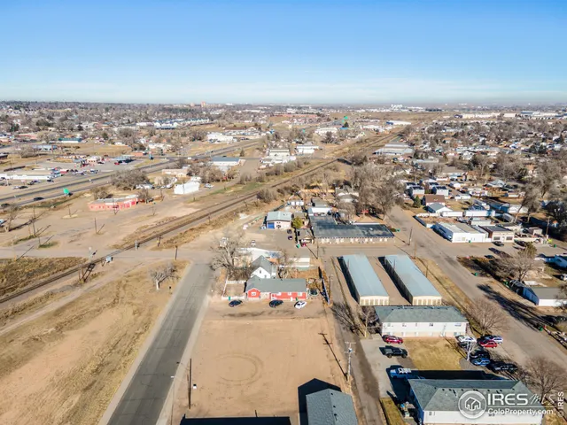 an aerial view of a city