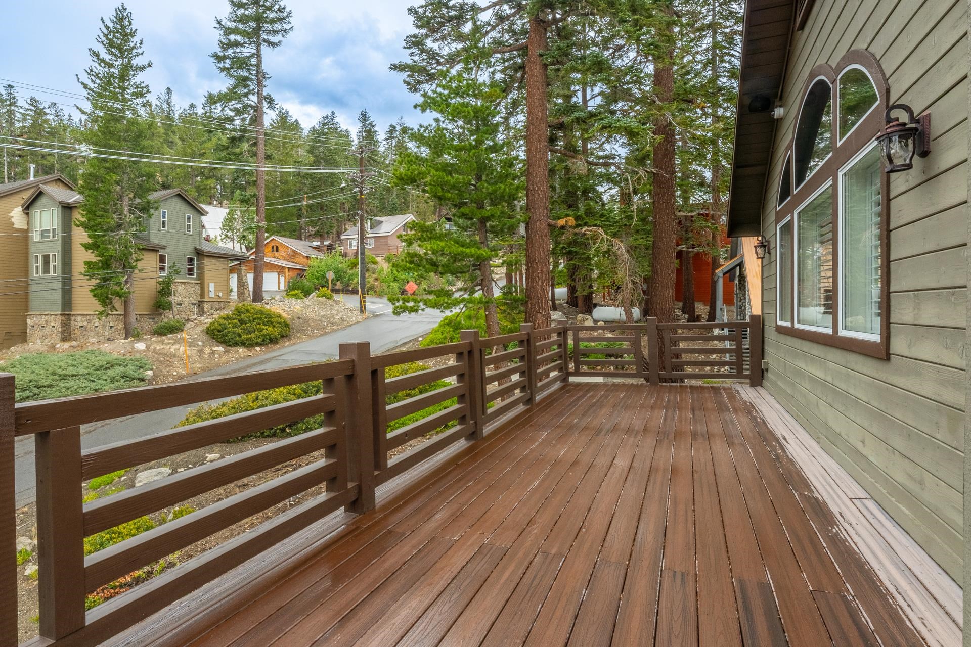 236 Davison Road Mammoth Lakes, CA 93546 - Photo 12 of 49 a view of a wooden deck with chairs