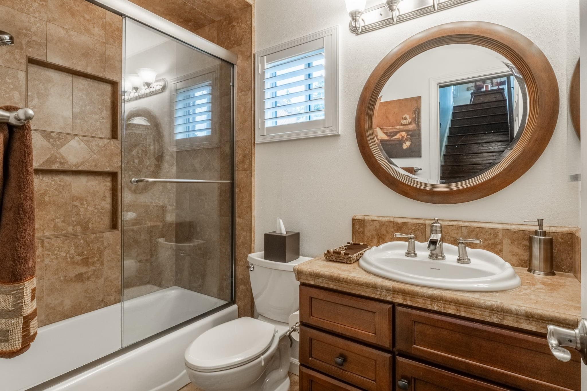 236 Davison Road Mammoth Lakes, CA 93546 - Photo 34 of 49 a bathroom with a sink a toilet and a mirror