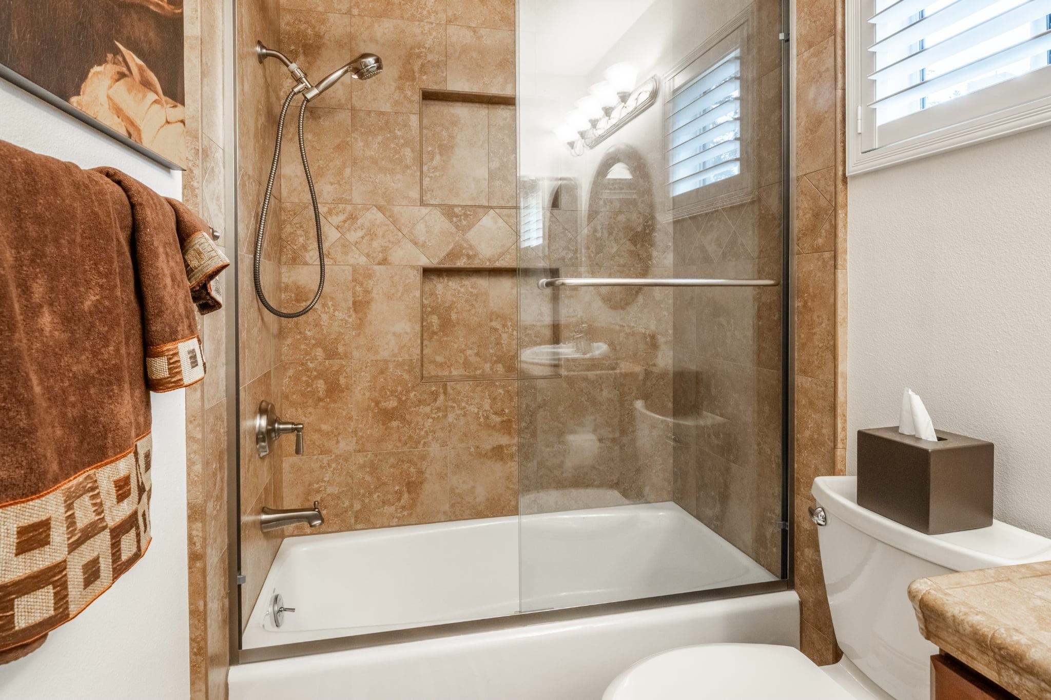 236 Davison Road Mammoth Lakes, CA 93546 - Photo 35 of 49 a bathroom with a bathtub and a shower