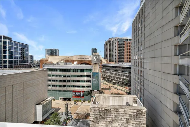 a front view of a building