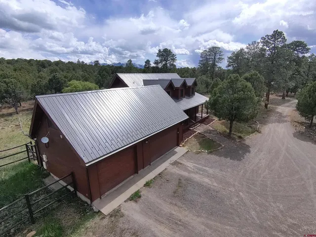 a view of a terrace with a yard