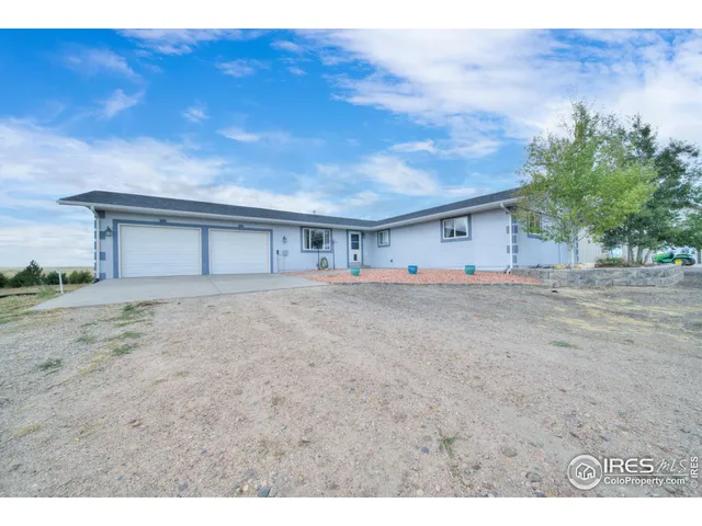 a view of backyard of house