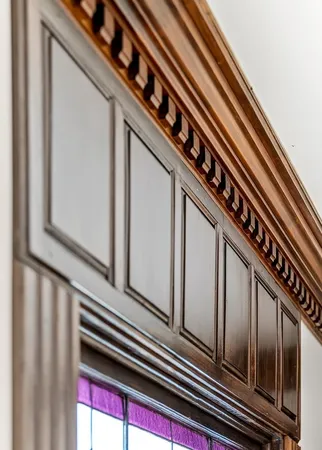 a view of a livingroom with furniture and a window