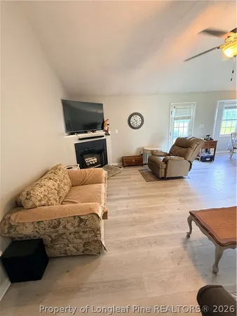 a bedroom with furniture and a couch