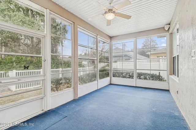 a house view with a garden space