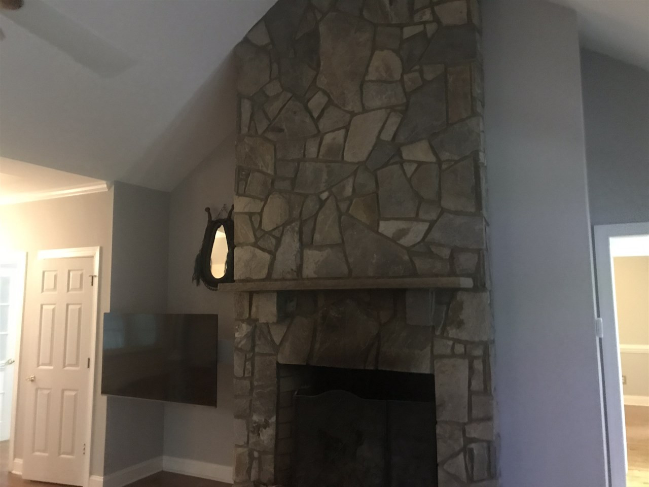 12709 Victory Church Road Raleigh, NC 27613 - Photo 18 of 18 Stone Fireplace