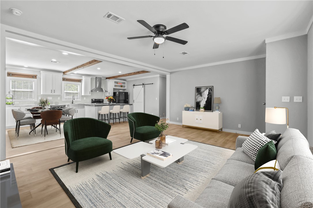 12796 South Fork Road Iola, TX 77861 - Photo 4 of 28 Living area, virtually staged