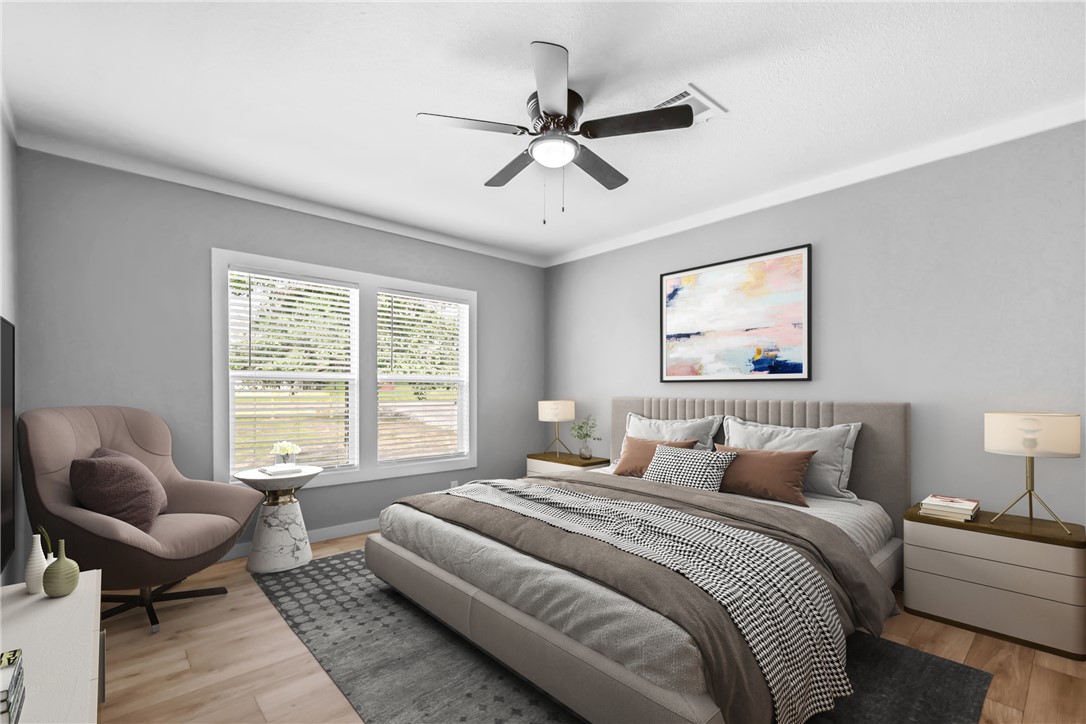 12796 South Fork Road Iola, TX 77861 - Photo 7 of 28 Primary bedroom, virtually staged