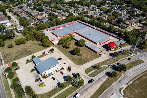 an aerial view of a city