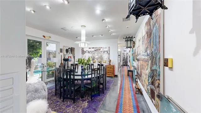 a view of a backyard with plants