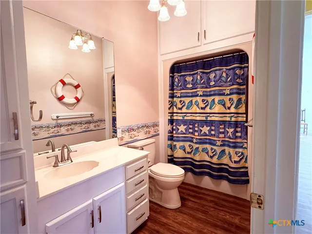 a bathroom with a toilet a sink and a shower