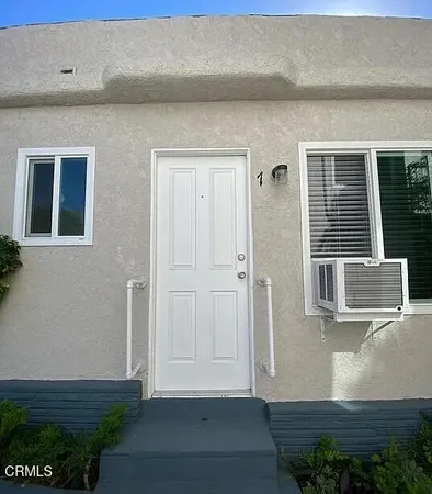 a view of front door of house