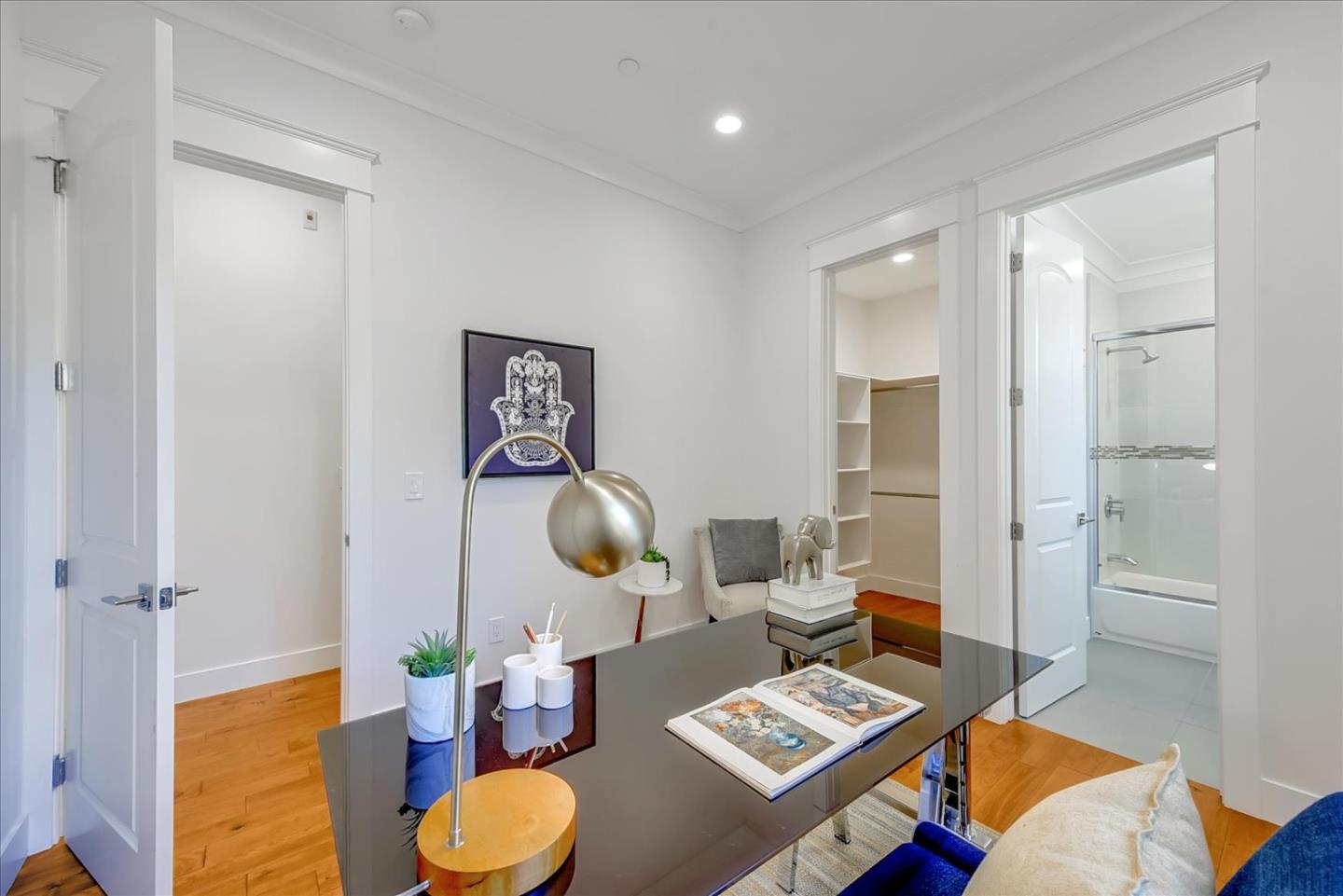 10380 Sterling Boulevard Cupertino, CA 95014 - Photo 23 of 49 a living room with furniture and wooden floor