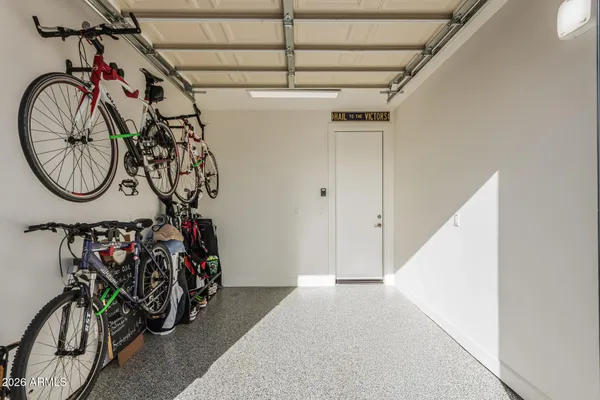 a view of an bike storage