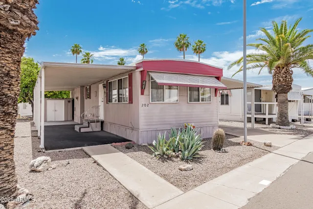 a view of a house with a patio