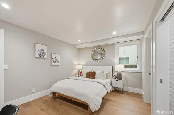 a front view of a building with street view