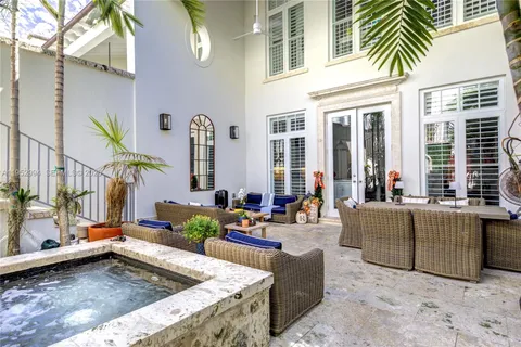 a living room filled with furniture