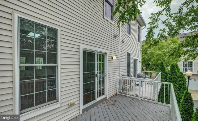 a view of a house with a large window