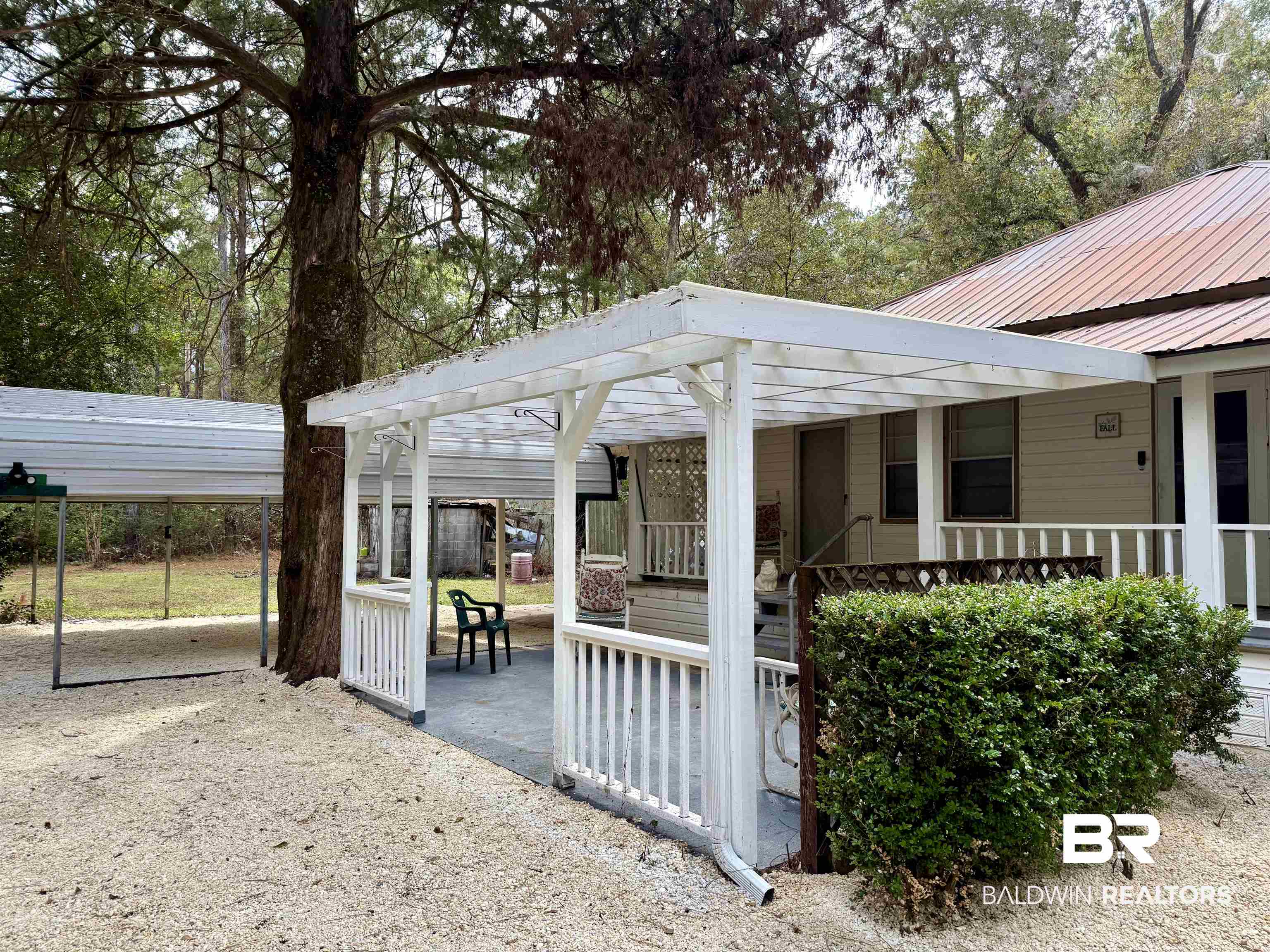 826 West Side Road Castleberry, AL 36432 - Photo 32 of 34 Exterior space featuring a pergola