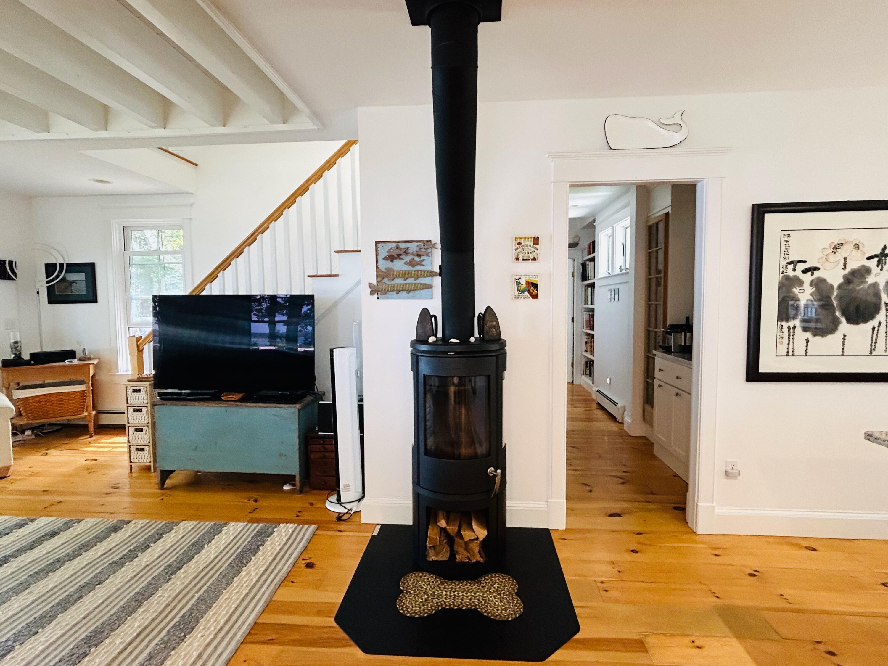 301 Paul Bunyan Road Corea, ME 04624 - Photo 13 of 35 Woodstove in great room