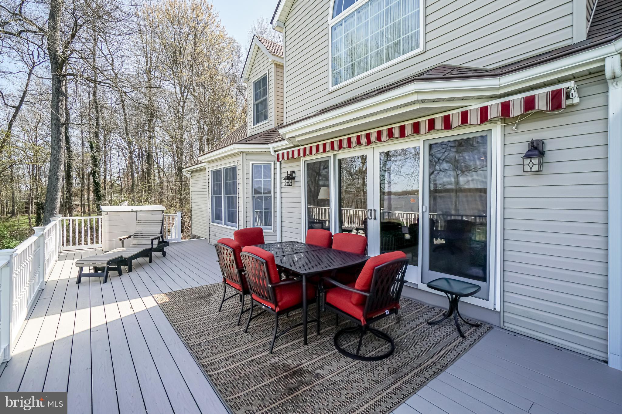 1735 Elk Forest Road Elkton, MD 21921 - Photo 36 of 43 Deck with SunSetter retractable awning