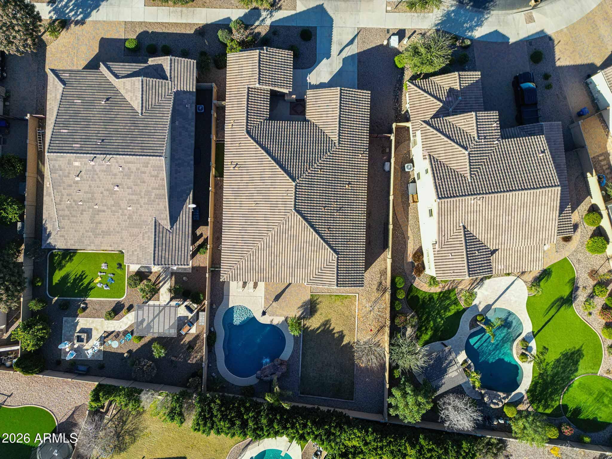 22133 East Russet Road Queen Creek, AZ 85142 - Photo 4 of 61 an aerial view of a house with yard swimming pool and outdoor seating