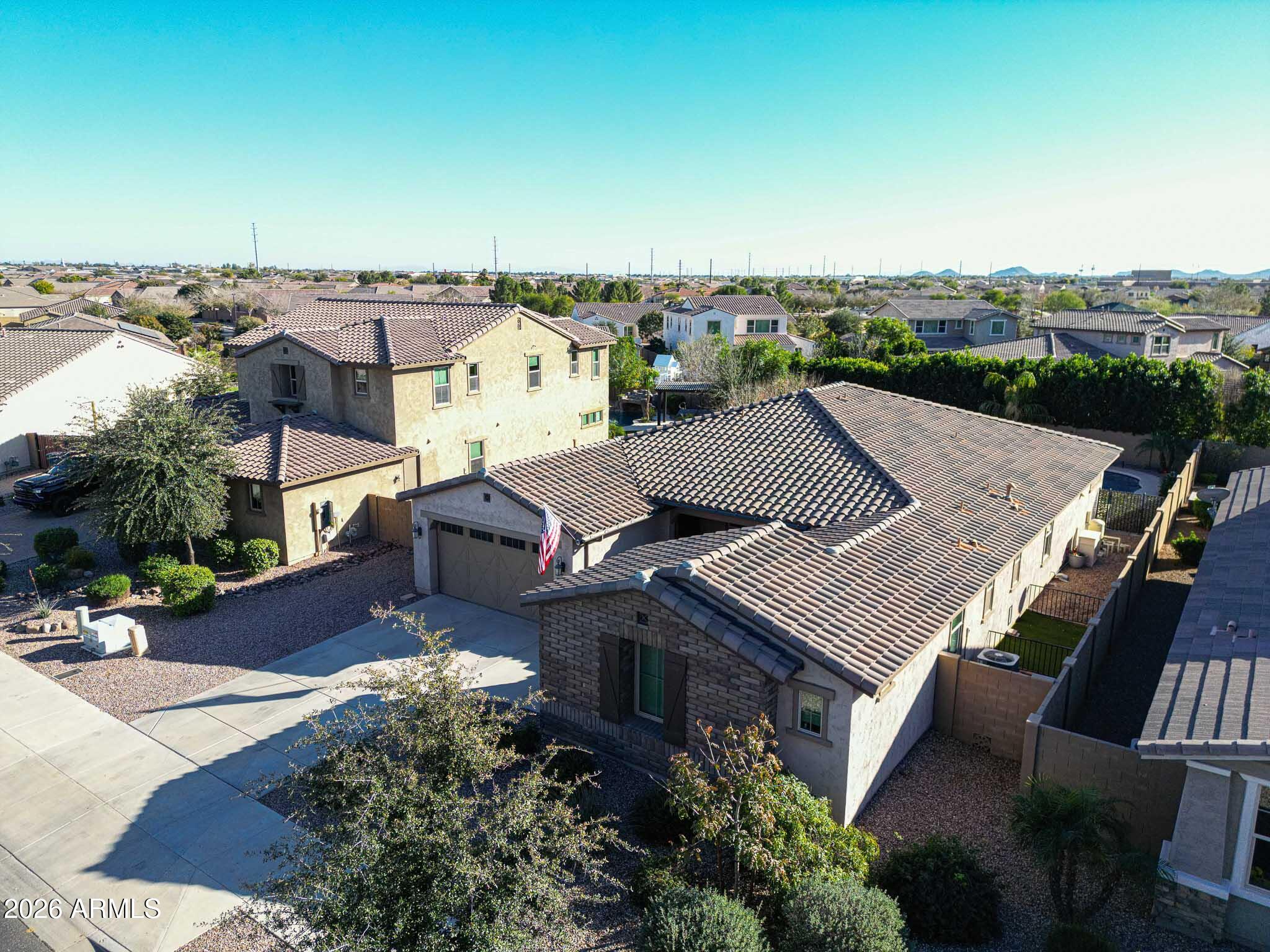 22133 East Russet Road Queen Creek, AZ 85142 - Photo 54 of 61 an aerial view of a house