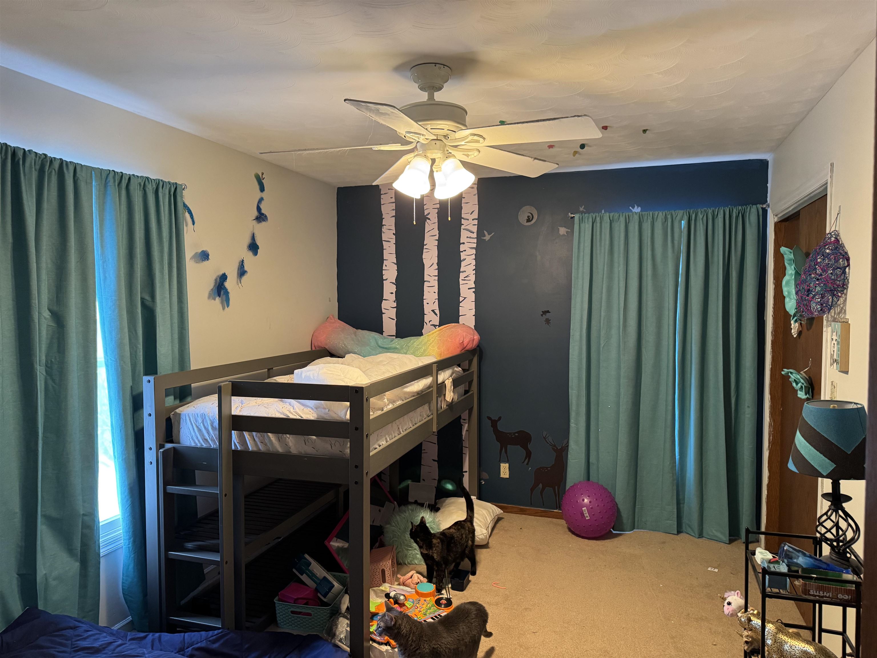 1401 Carrie Avenue Rochelle, IL 61068 - Photo 13 of 13 a room that has a bed and a chandelier