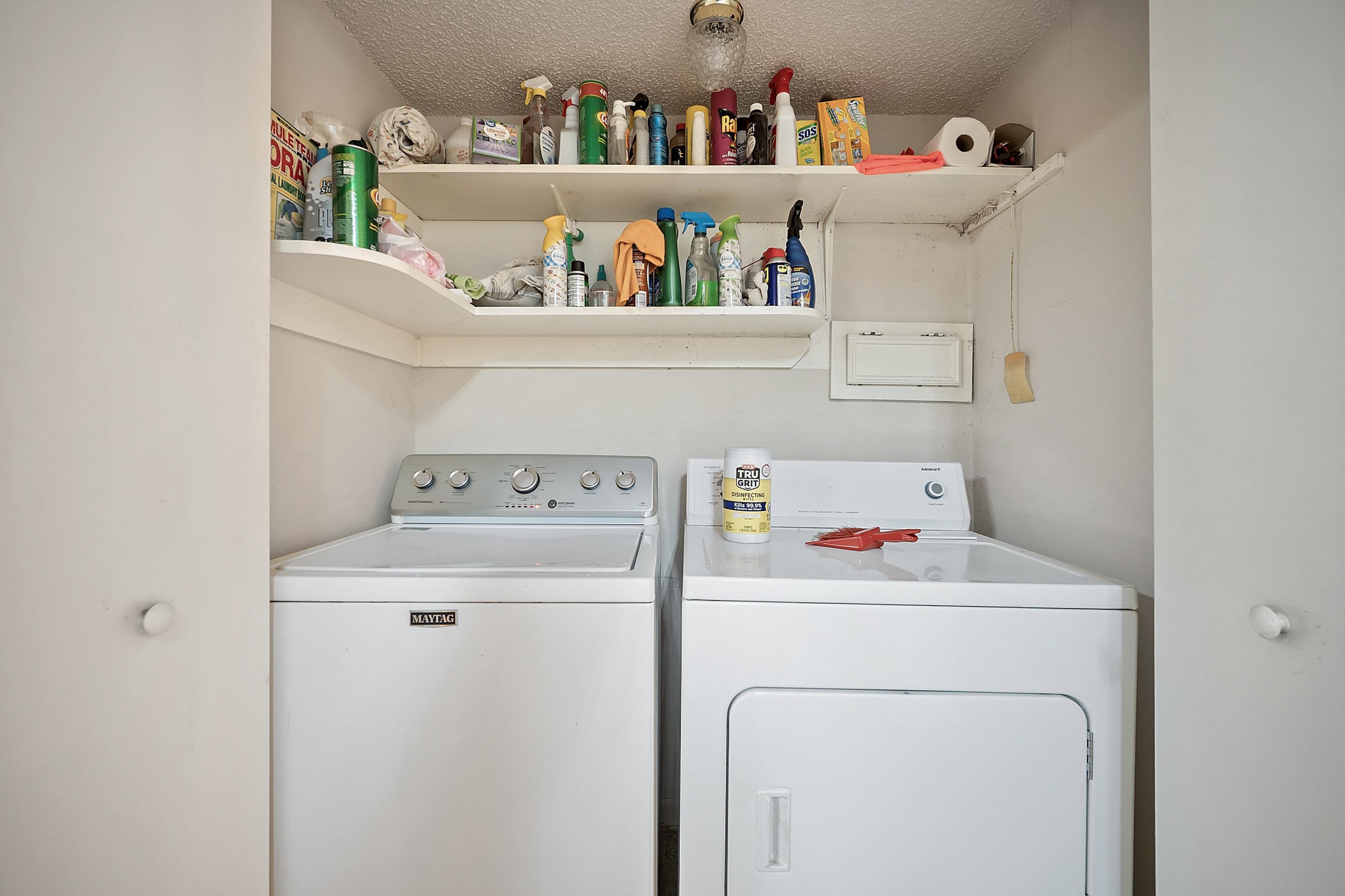 1201 Ranch Road 1431, Unit 2 Marble Falls, TX 78654 - Photo 23 of 26 a utility room with dryer and washer