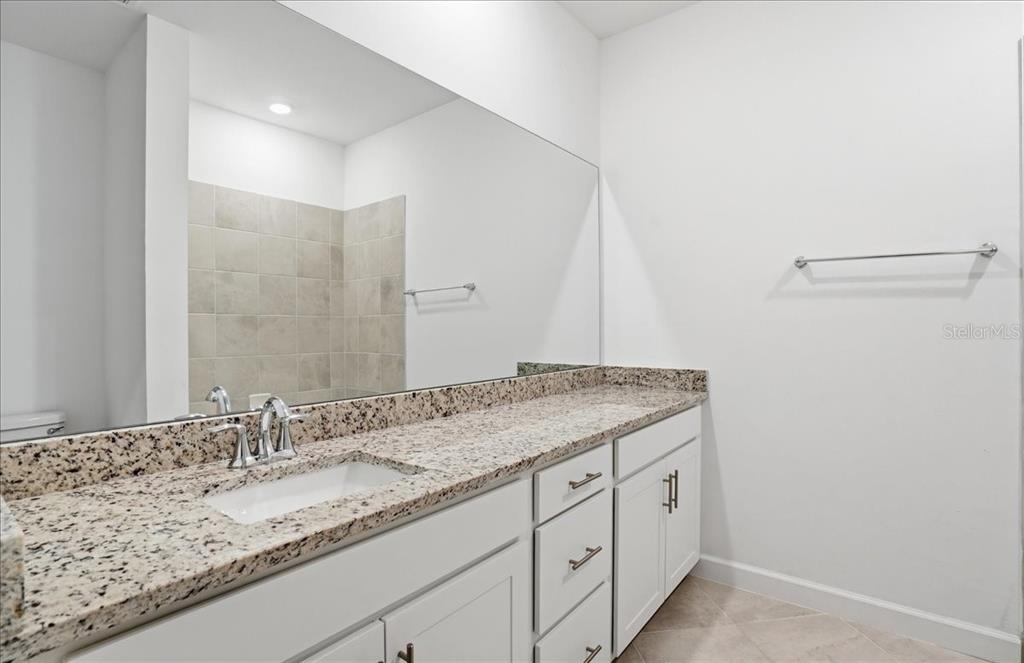 14740 Lyla Terrace Lakewood Ranch, FL 34211 - Photo 24 of 68 a bathroom with a granite countertop sink and a mirror