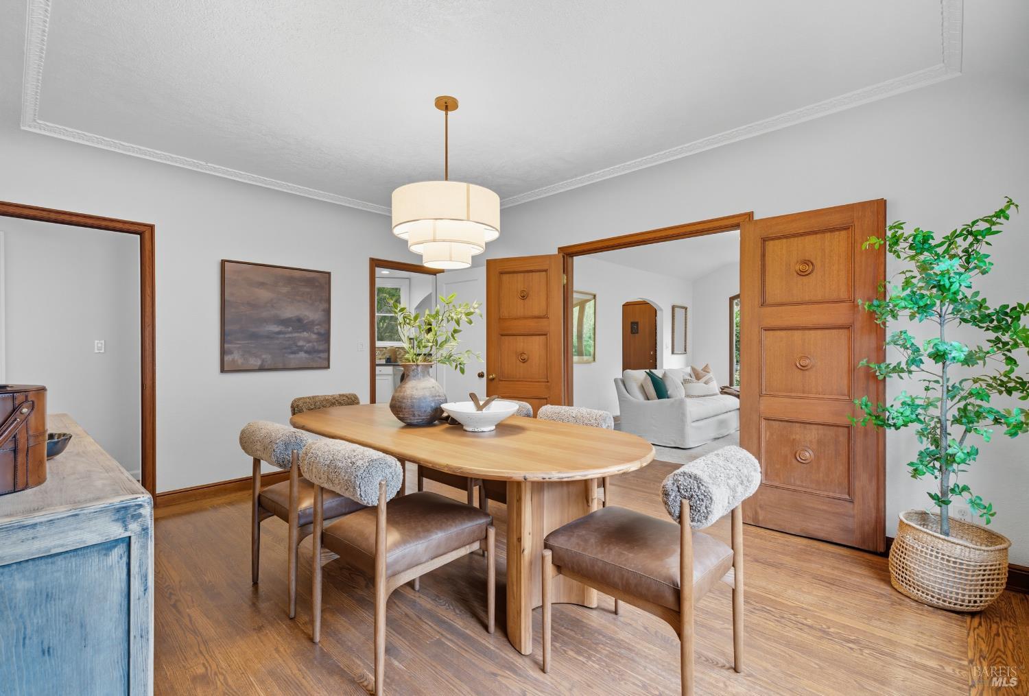 135 H Street San Rafael, CA 94901 - Photo 5 of 21 a view of a dining room with furniture window and wooden floor