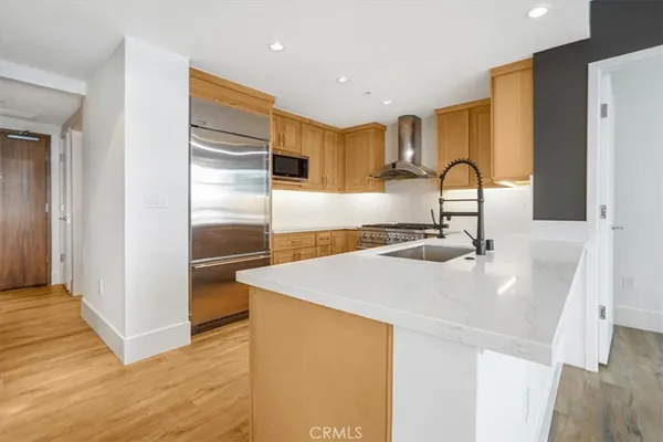 a view of a building from a balcony