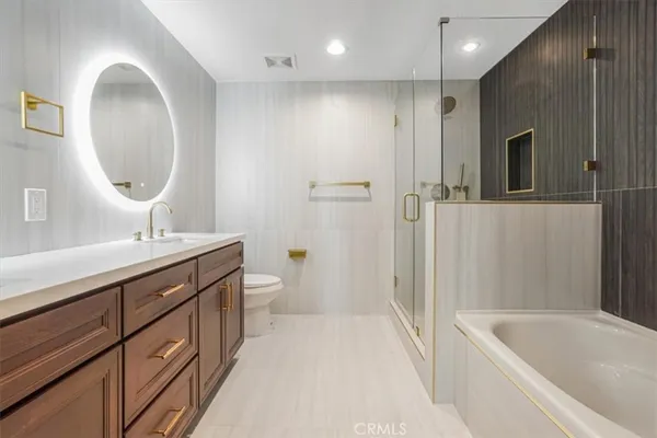 a view of kitchen with stainless steel appliances granite countertop refrigerator sink and stove