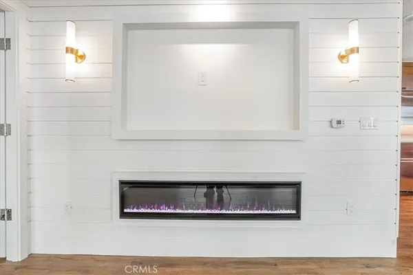 a large bathroom with a sink and a large mirror