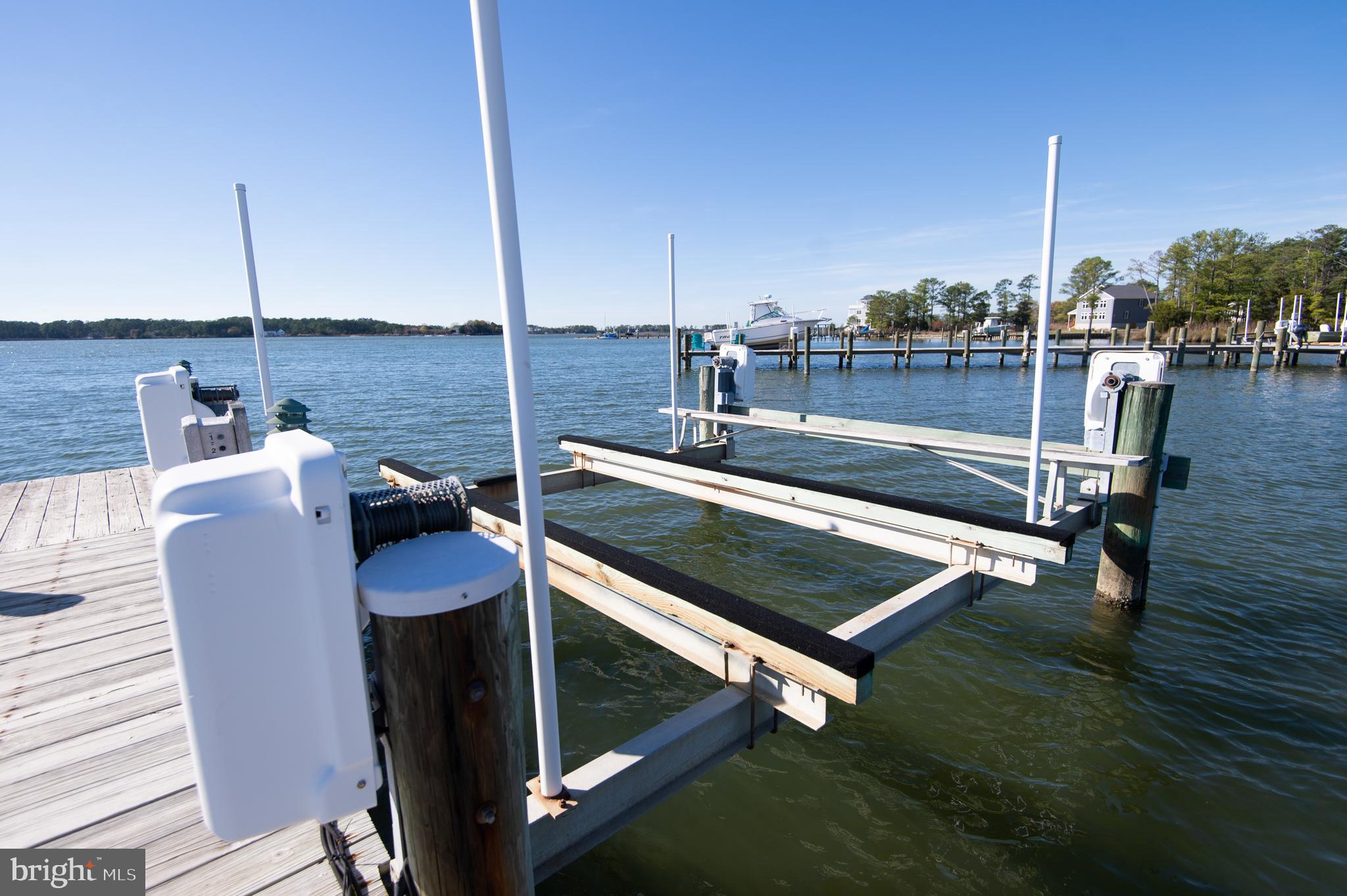 4906 David Greene Road Cambridge, MD 21613 - Photo 47 of 62 one of 4 boat lifts...this one is a 20,000 lb.