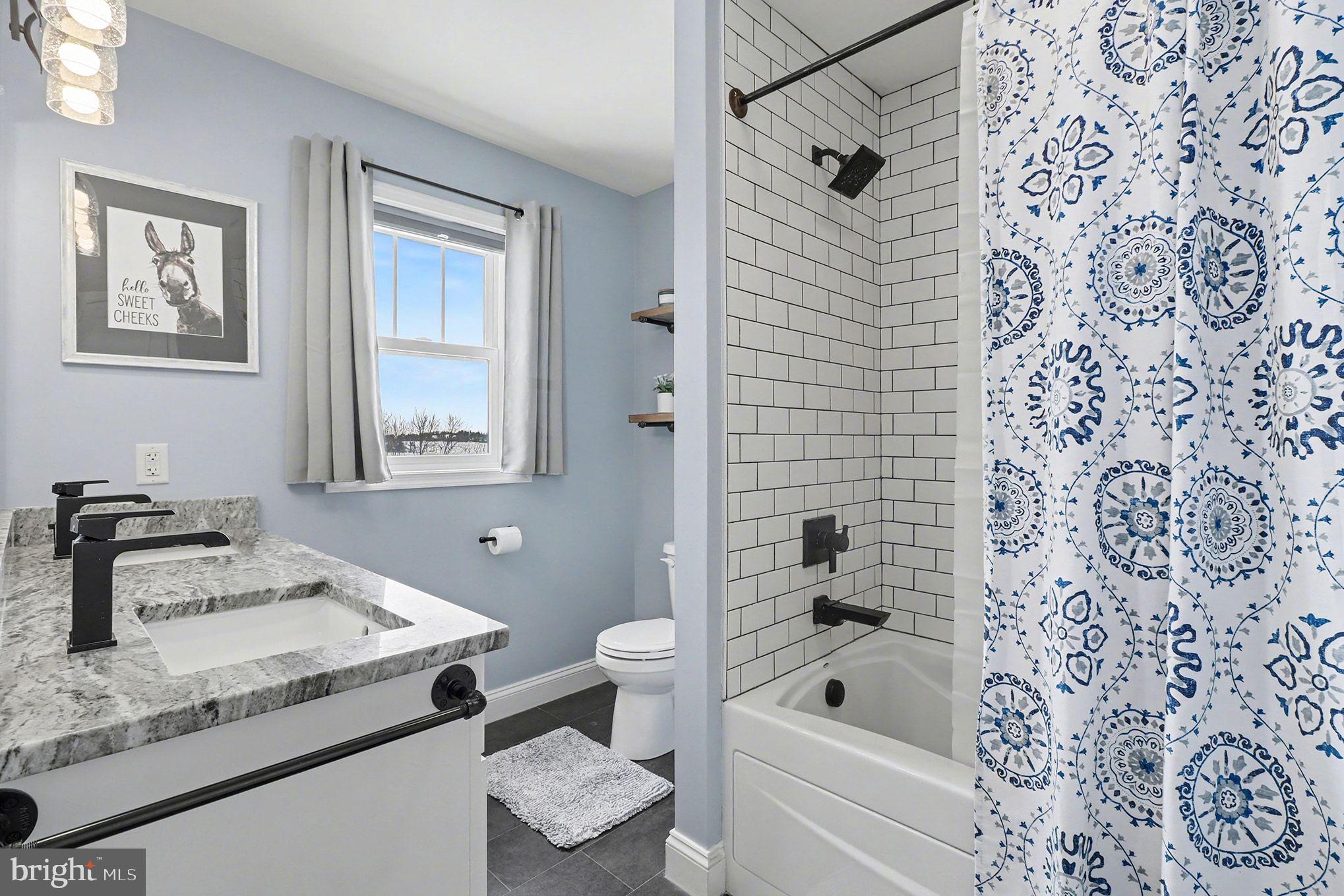 467 Hamilton Court Manheim, PA 17545 - Photo 34 of 48 a bathroom with a granite countertop sink toilet and shower