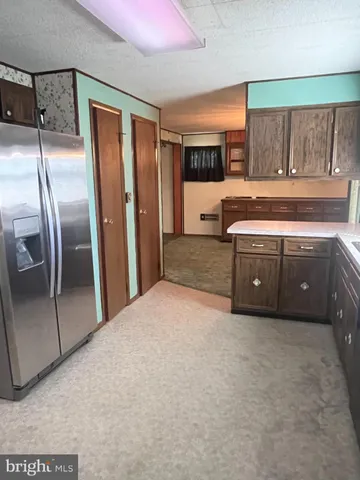 a view of wooden door