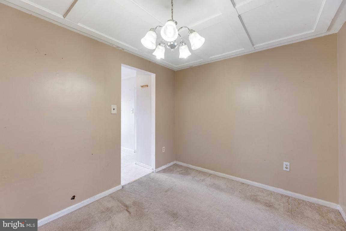 Unique coffered ceiling