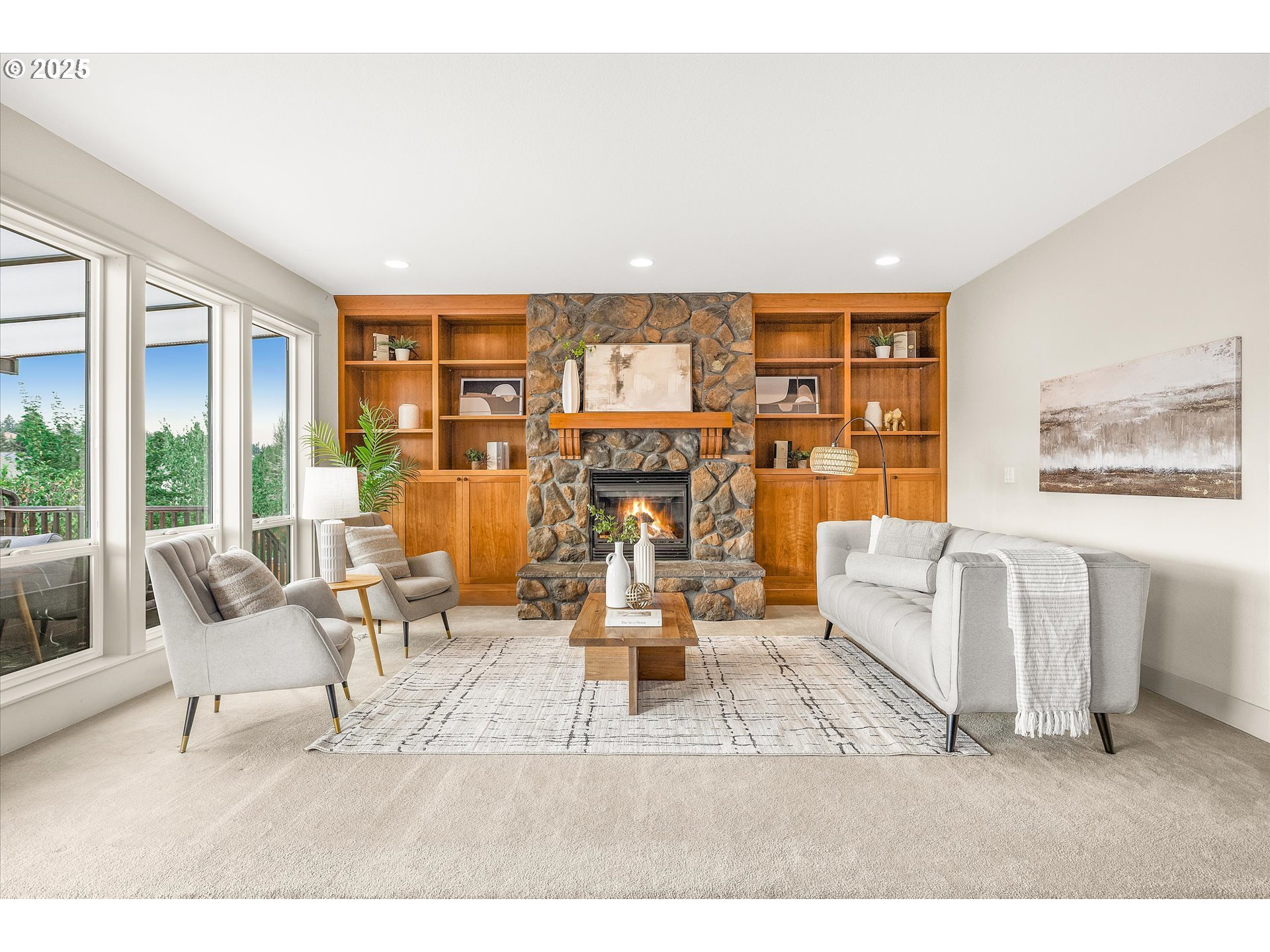 14697 Southeast Poppy Hills Drive Happy Valley, OR 97086 - Photo 13 of 48 a living room with furniture and large window