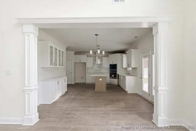 a view of a livingroom with a furniture