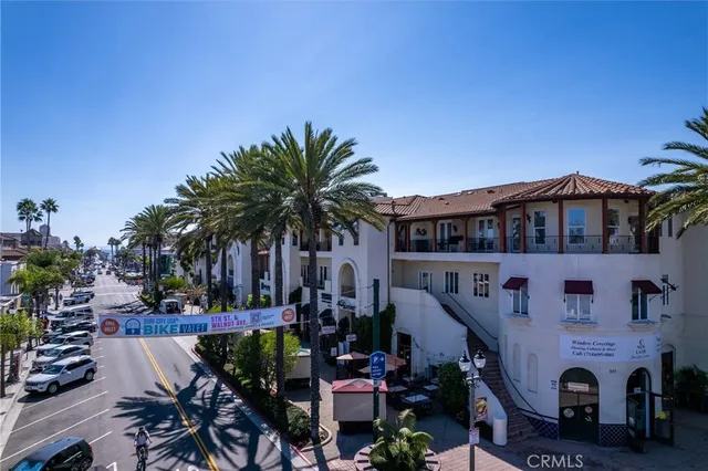 a view of a garden with flowers